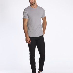 Cuts S/S Curve-Hem Tee - Granite
